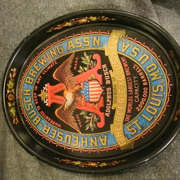 Anheuser Busch Serving Trays - Lot of 3 - Picture 3 of 6